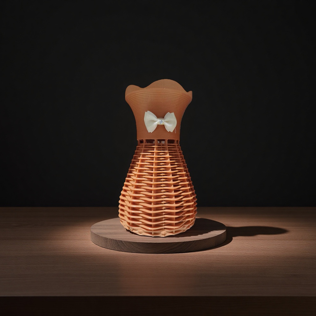 Orange woven texture dress design ornament Application Scenario