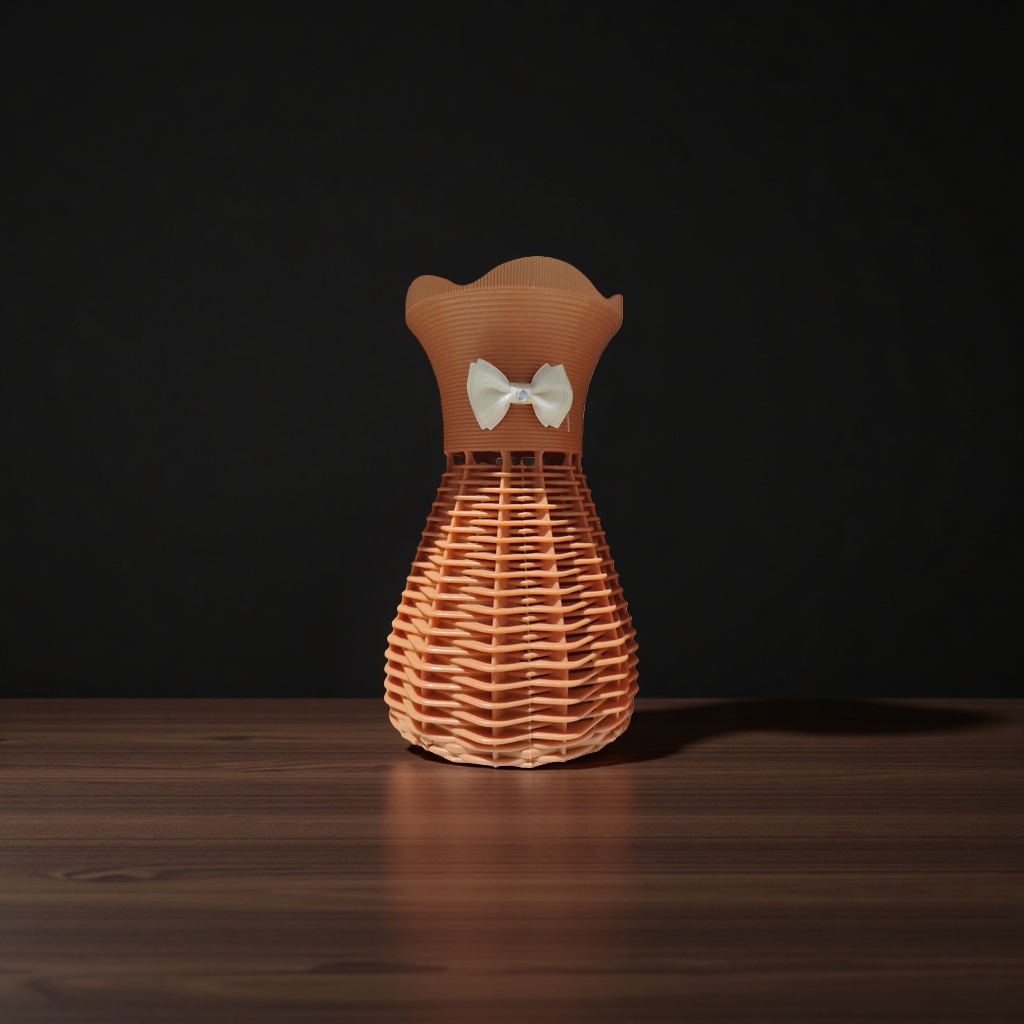 Orange woven texture dress design ornament details Picture