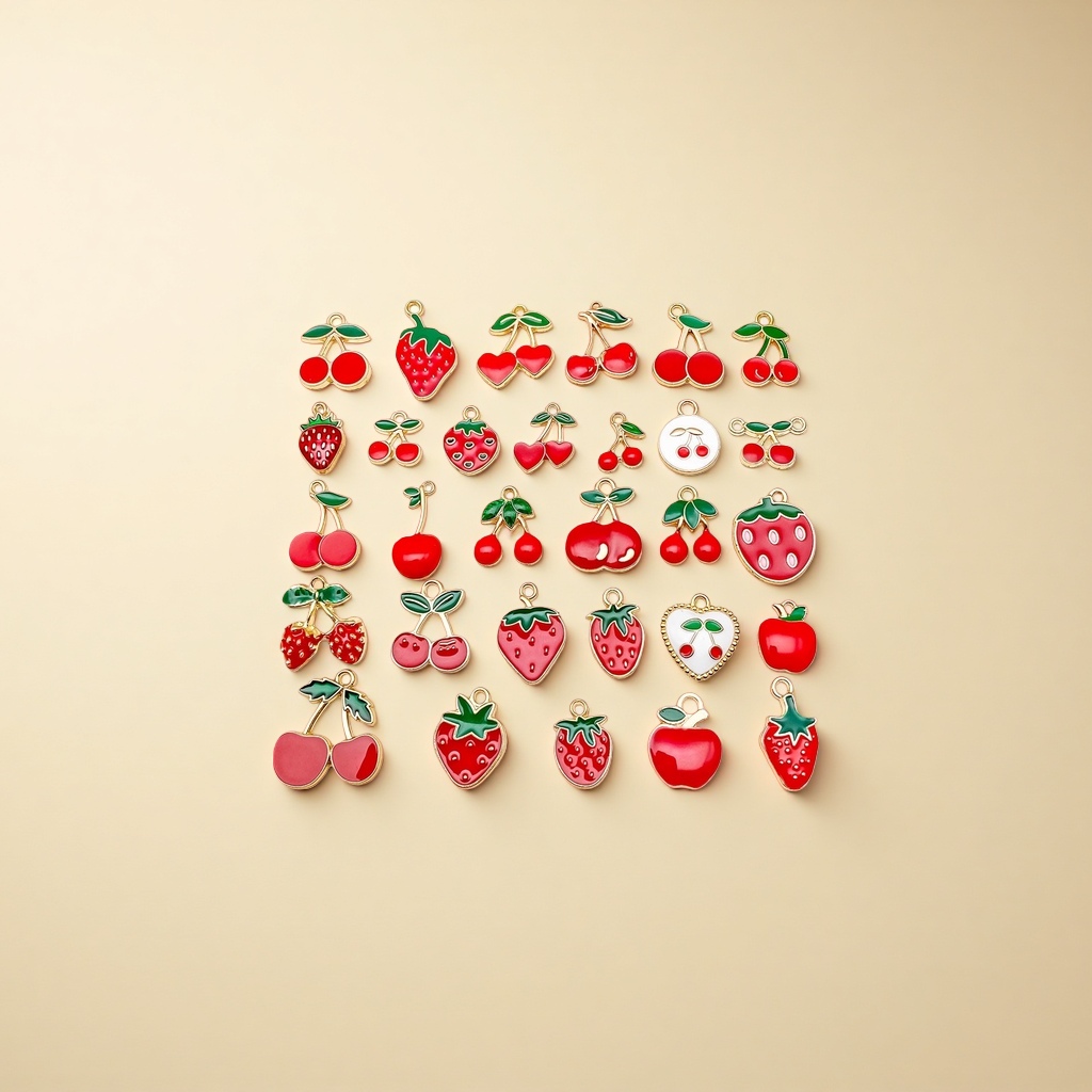 diy jewelry small accessories, fruit simulation alloy pendant cartoon Application Scenario