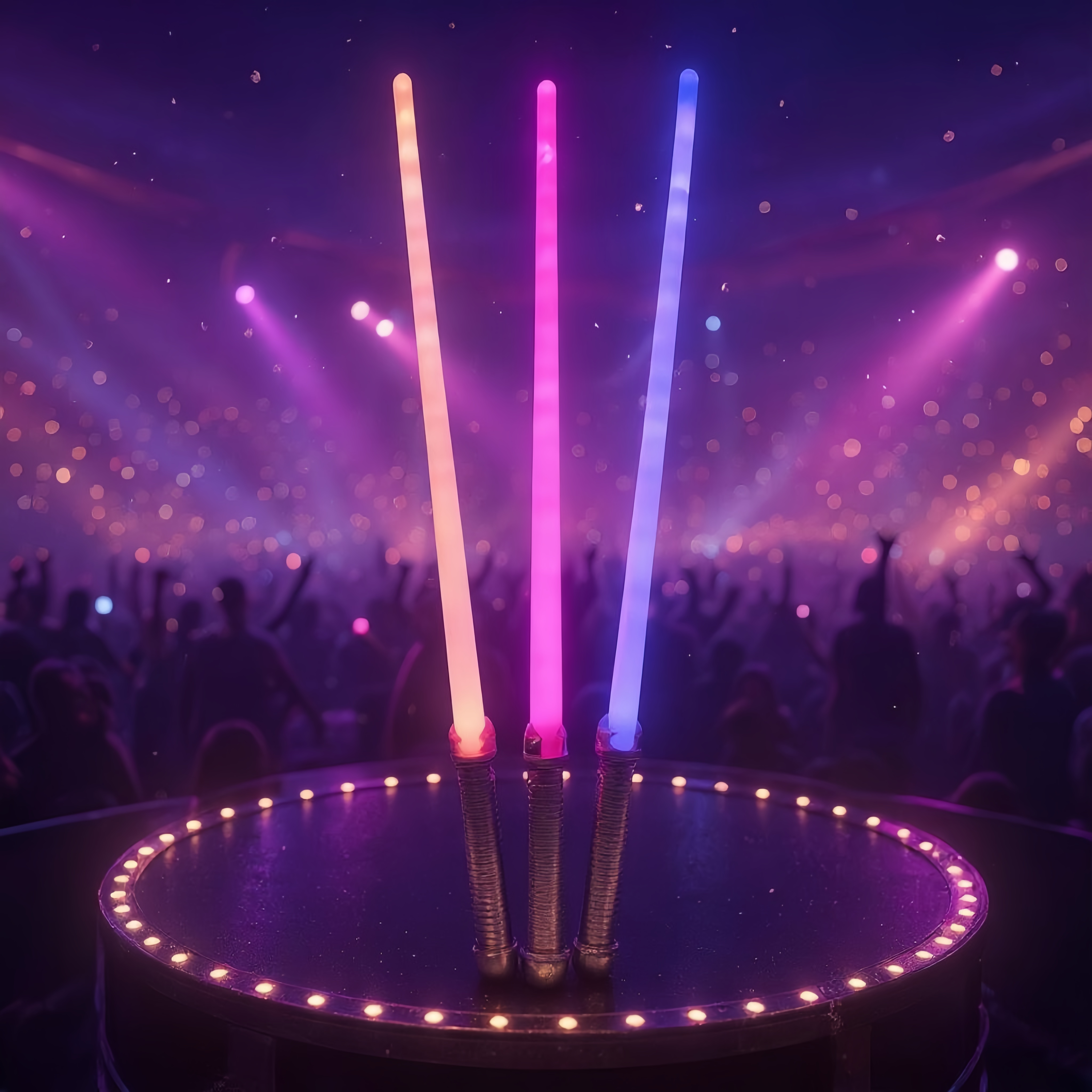 LED七彩发光玩具剑 22灯 红蓝绿瞧闪光手持棒 儿童益智早教互动游戏道具