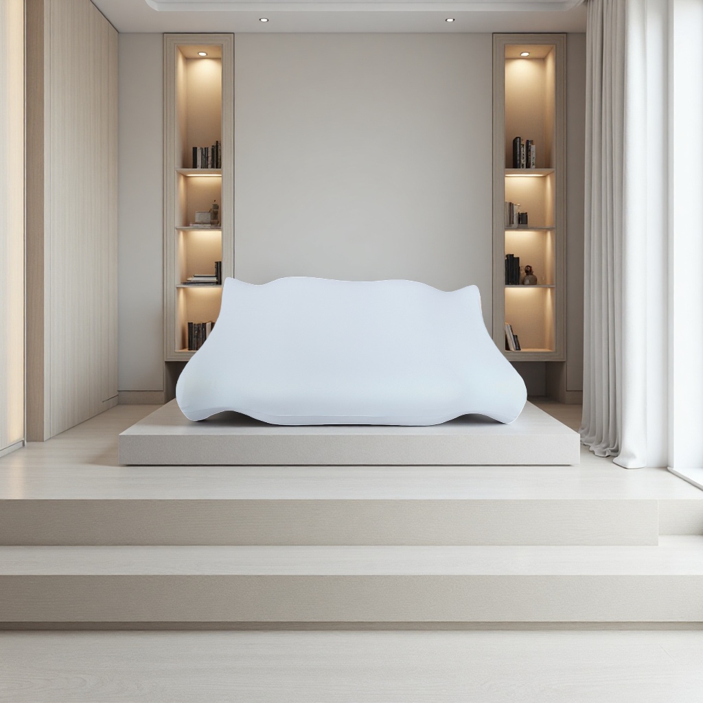 The white latex pillow is soft, elastic, comfortable and breathable, a perfect sleep tool details Picture