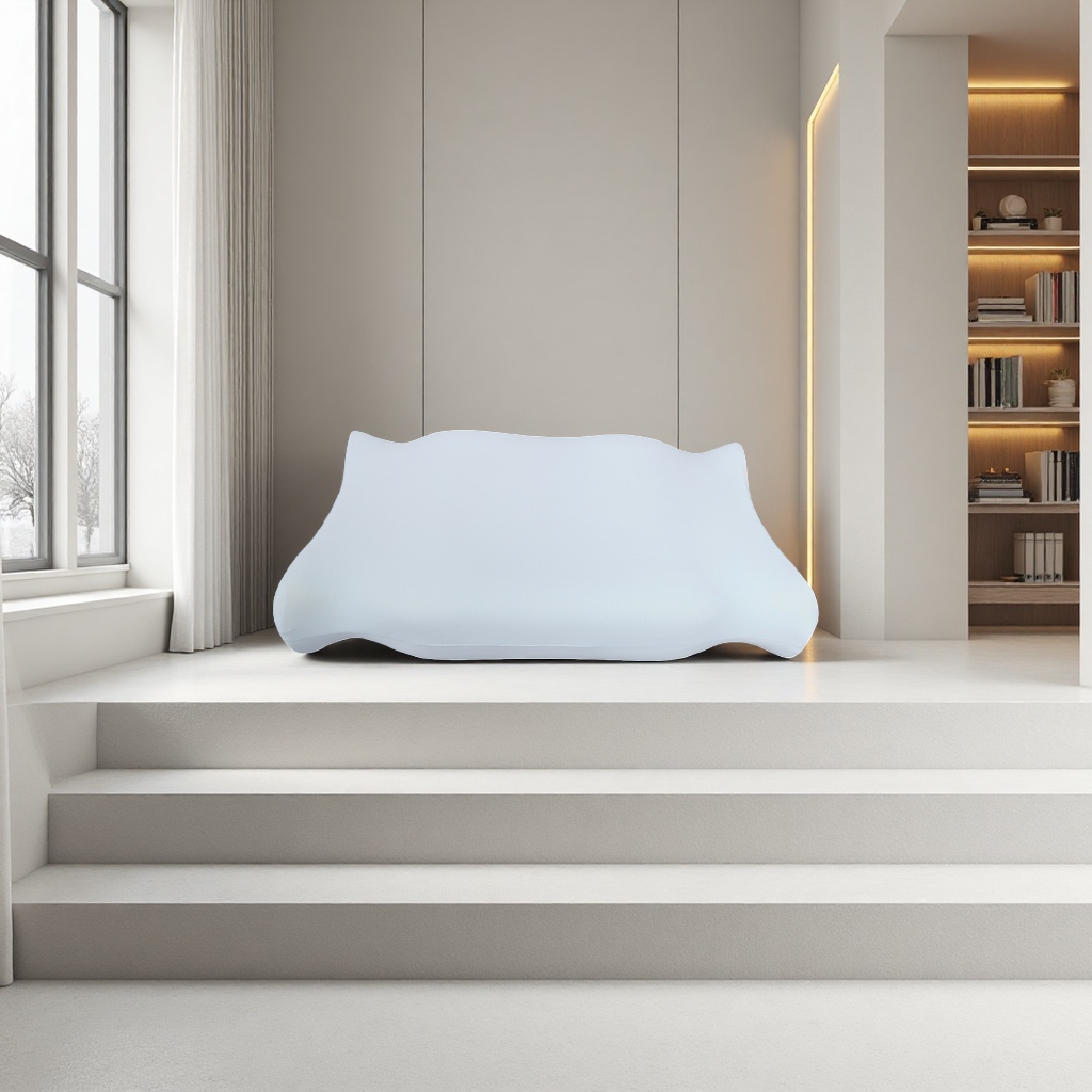 The white latex pillow is soft, elastic, comfortable and breathable, a perfect sleep tool
