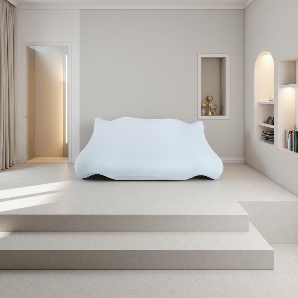 The white latex pillow is soft, elastic, comfortable and breathable, a perfect sleep tool Specification image