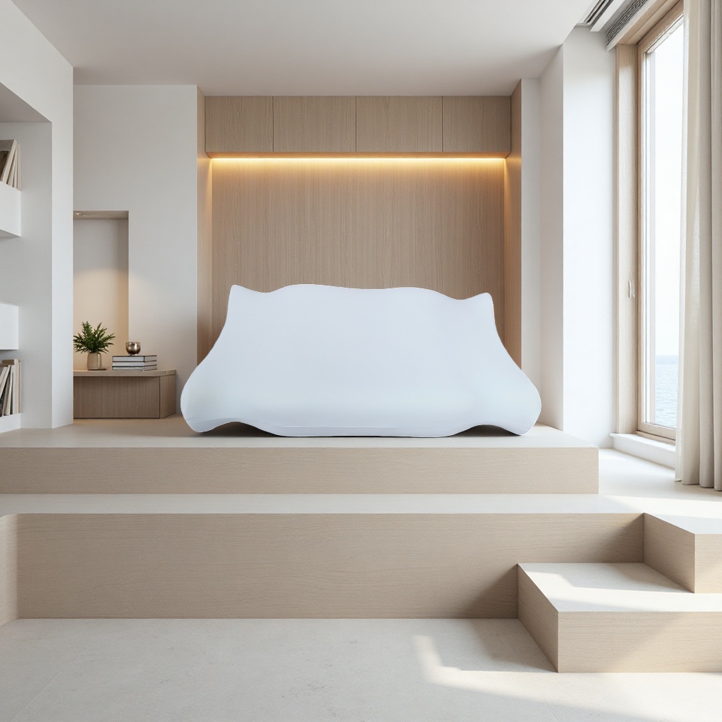 The white latex pillow is soft, elastic, comfortable and breathable, a perfect sleep tool Application Scenario