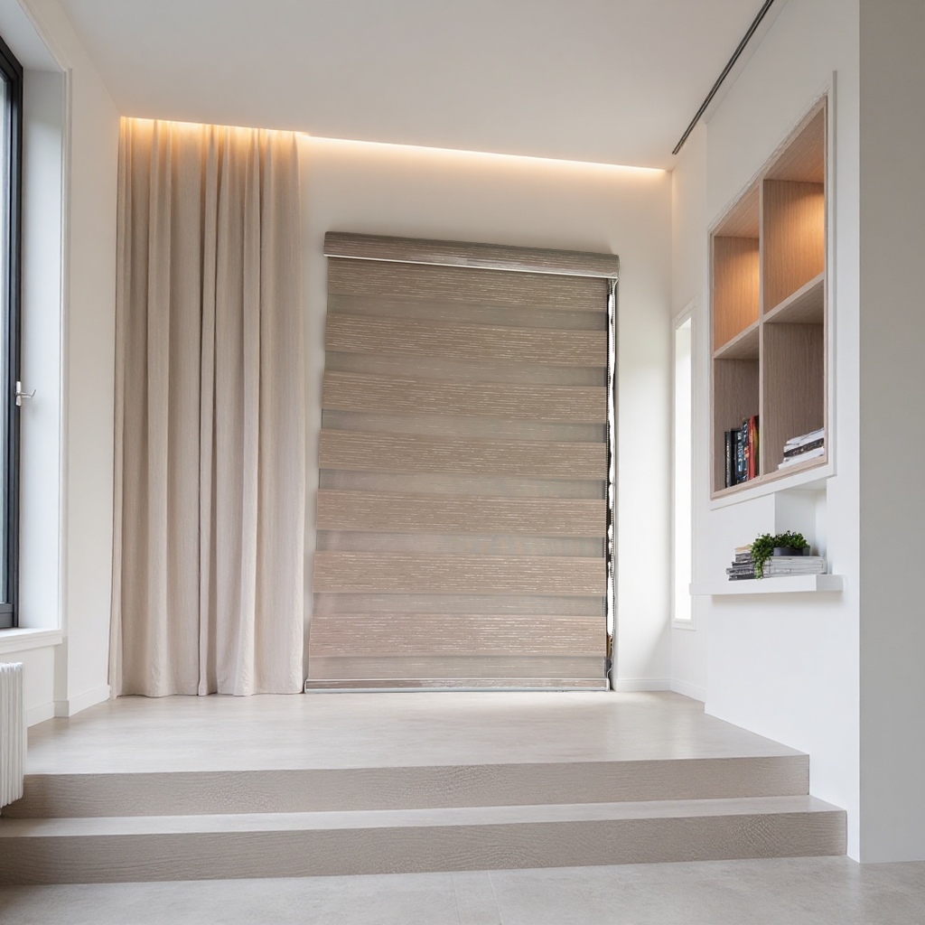 Roller blinds are simple and light-blocking for living rooms and bedrooms. Modern and breathable blinds Specification image