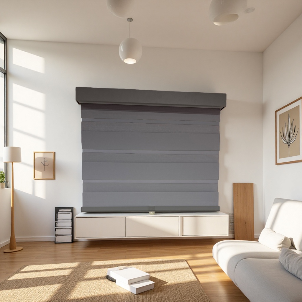 Thickened heat-insulating and UV-resistant curtain fabric for grey roller blinds and window blackout curtains Specification image