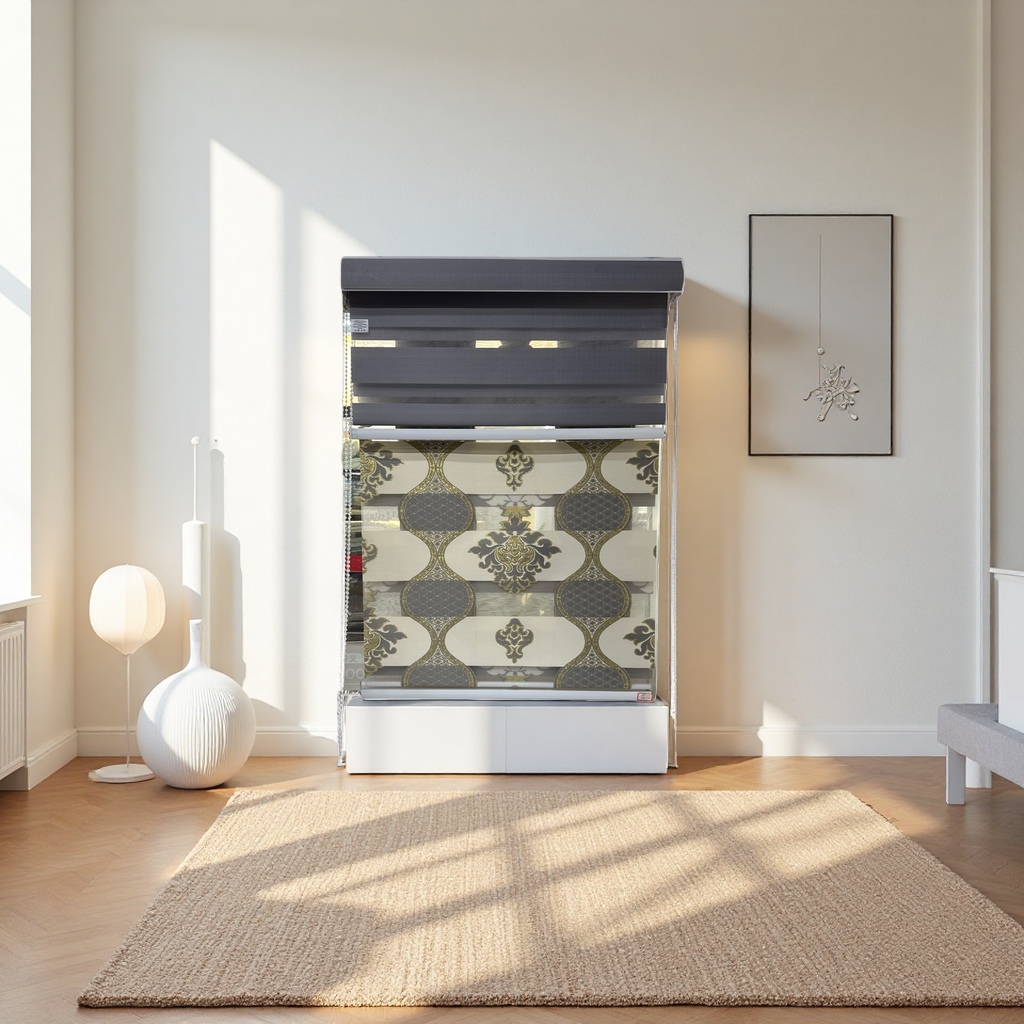Roller blinds are simple and light-blocking for living rooms and bedrooms. They are breathable and dust-proof details Picture