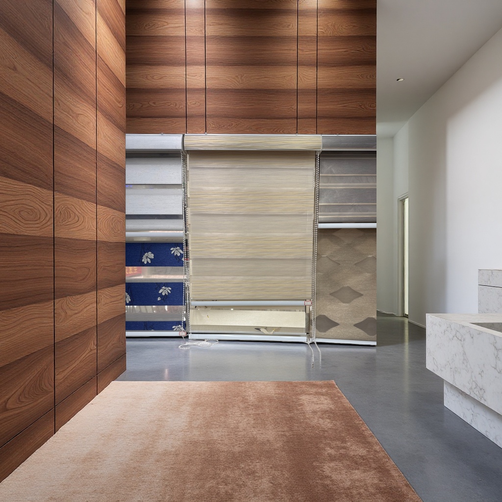 Roller blinds, simple blinds, living room and bedroom blackout curtains, thickened track installation details Picture