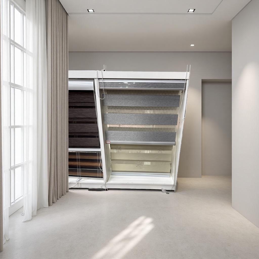 Roller blinds, simple and modern light-blocking blinds for living rooms and bedrooms. 153228285 Application Scenario