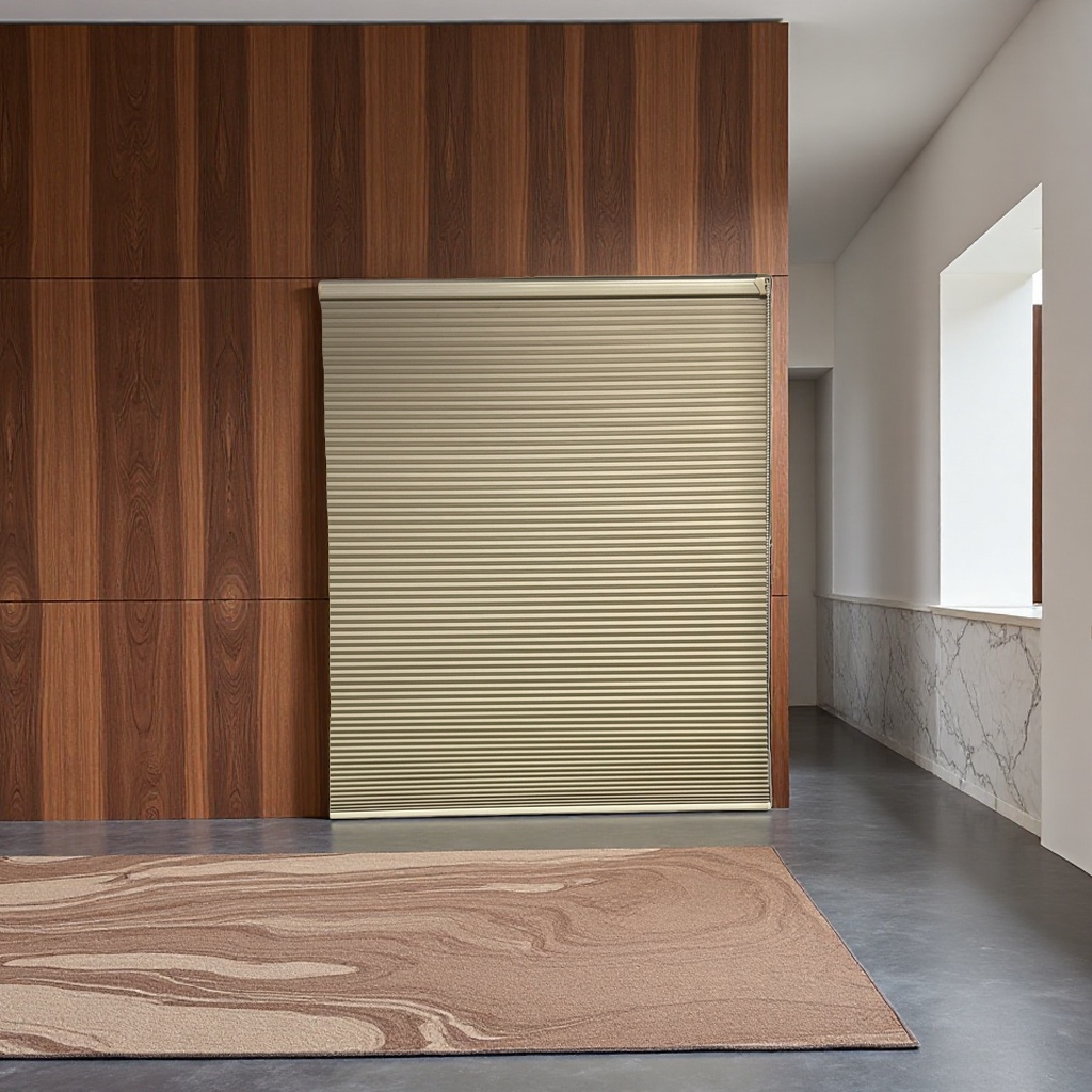 Roller shutter track silent electric roller shutter 100cm dust-proof and light-blocking curtain Application Scenario
