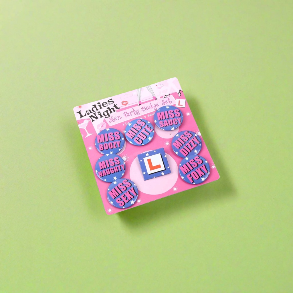 Ladies Night Hen Party Badge Set 派对徽章套装细节图