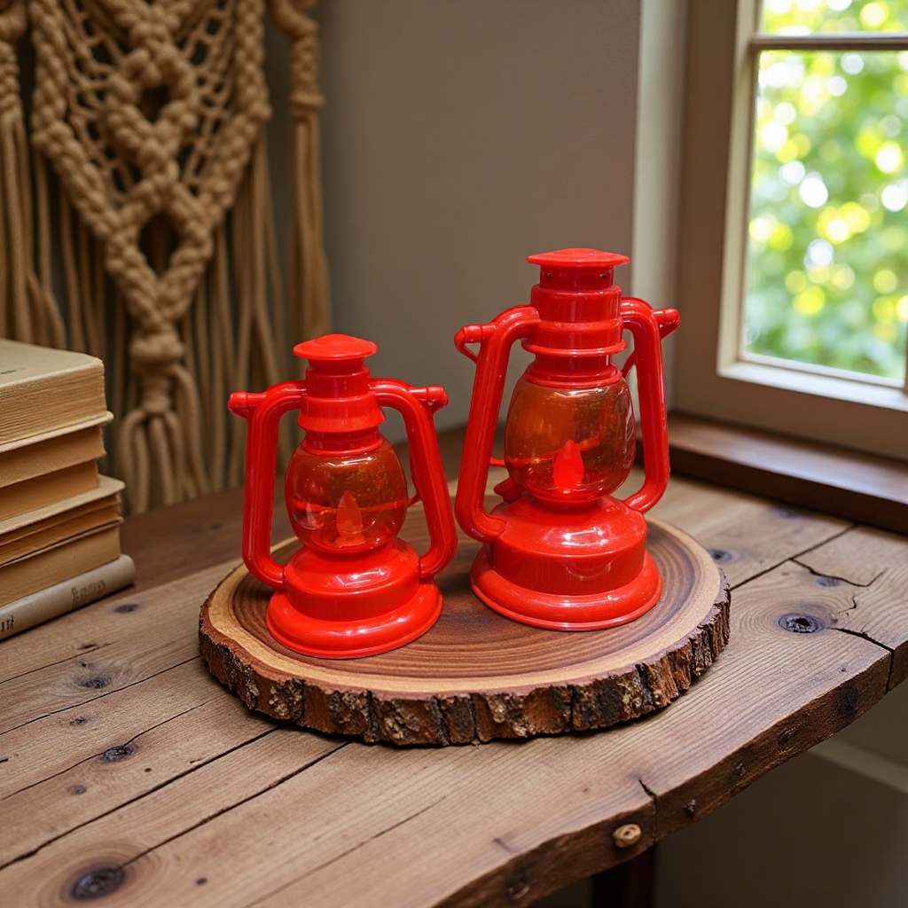 Red lanterns are handcrafted as festive decorations for home use during the Spring Festival Application Scenario