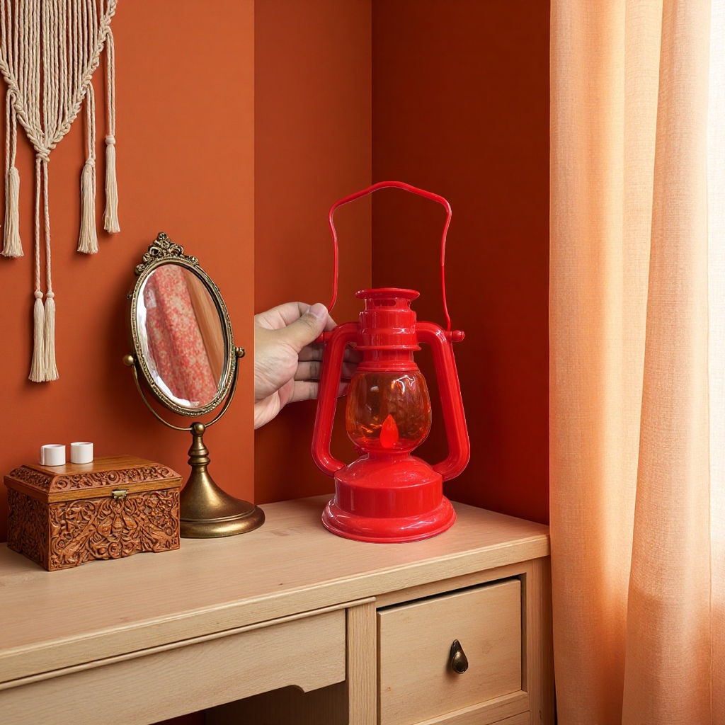 Red lanterns are handcrafted as festive decorations for home use during the Spring Festival details Picture