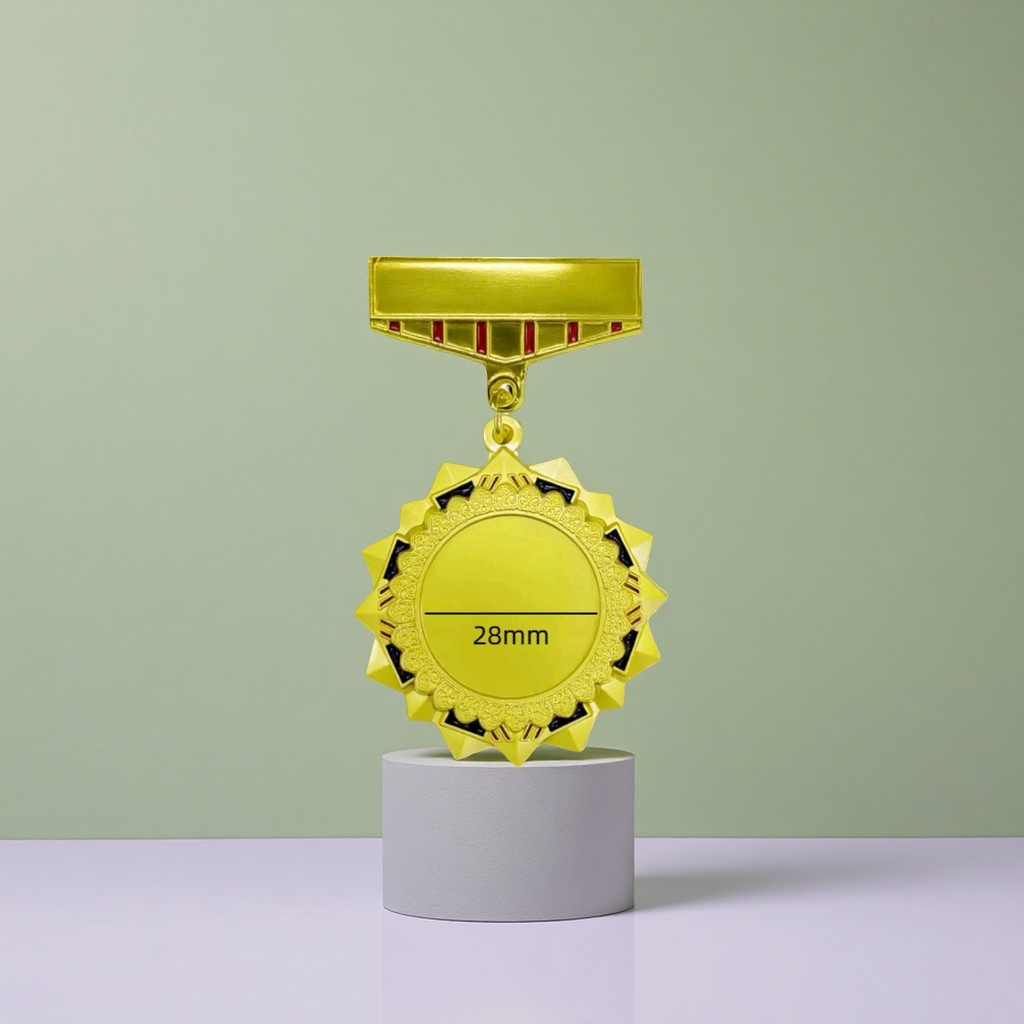 The main body of the golden medal is cast, the trophy is custom-made, and there are also medal ornaments and souvenirs