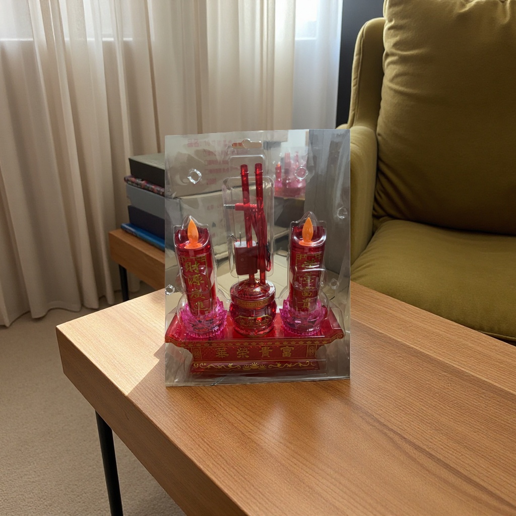 Red candles, scented candles, romantic atmosphere, birthday parties, wedding decorations, candlesticks Specification image