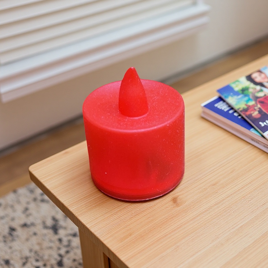 Red candle-shaped objects, scented candles, home decoration ornaments, candlesticks, gifts Application Scenario