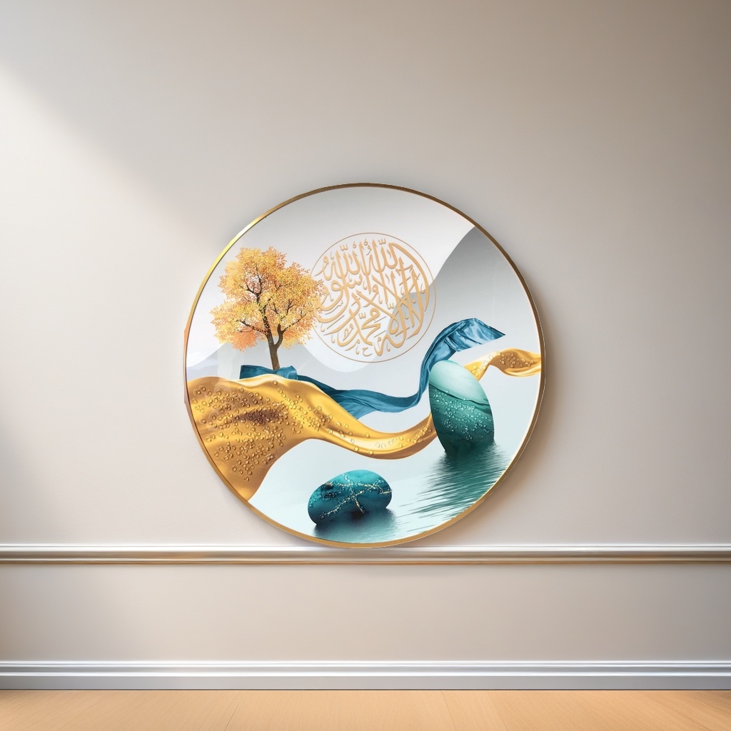 圆形装饰画简约北欧风客厅卧室挂画艺术墙饰家居装饰画