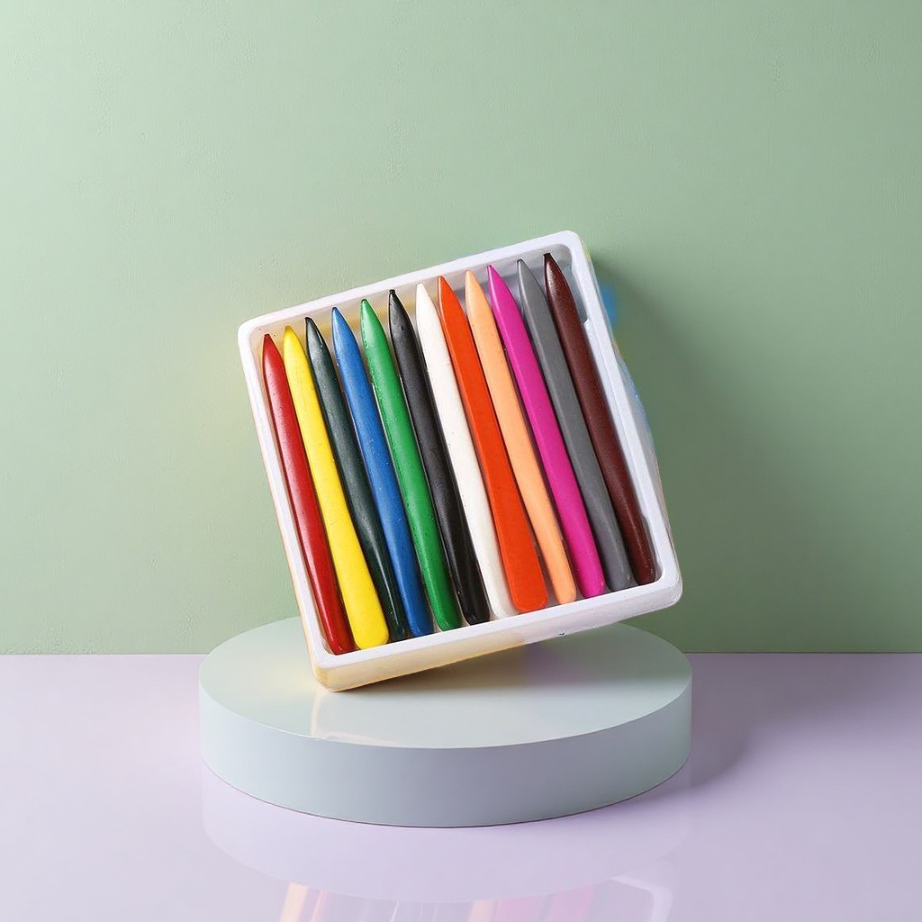 Colored crayon set, crayon box, 12-color washable colored pens for children's drawing Application Scenario