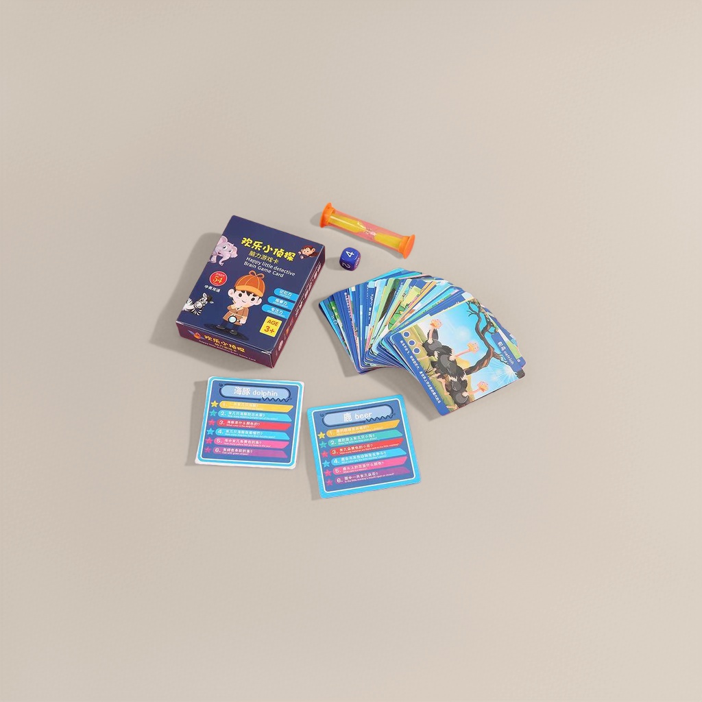 Children's educational game cards, Happy Little Detective brain game cards details Picture