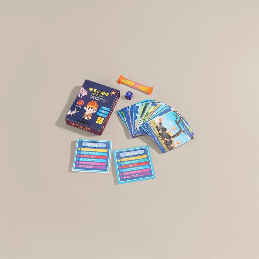 Children's educational game cards, Happy Little Detective brain game cards