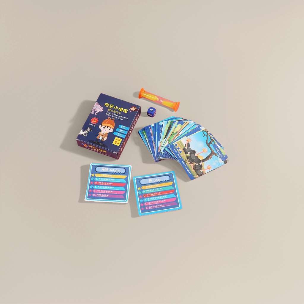Children's educational game cards, Happy Little Detective brain game cards Specification image