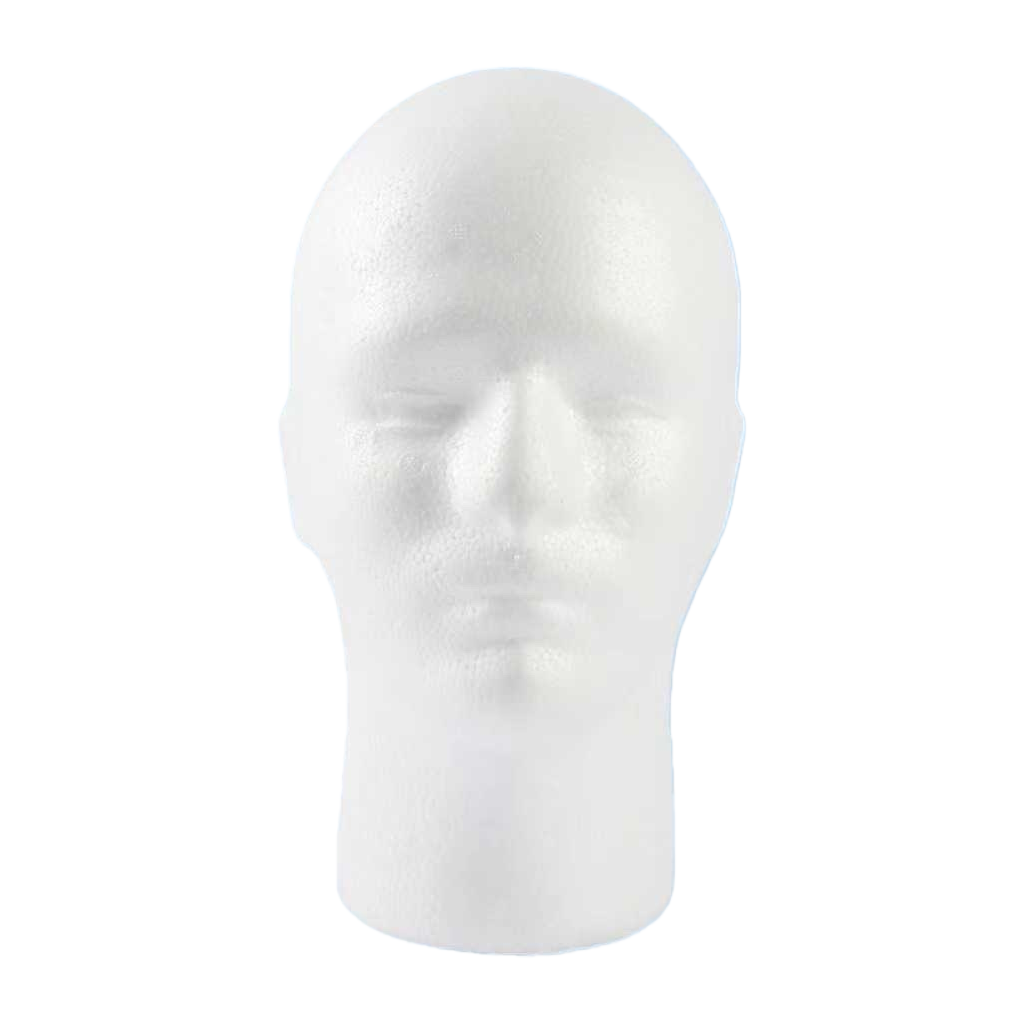 A white foam human head model material simulation teaching tool Item Picture