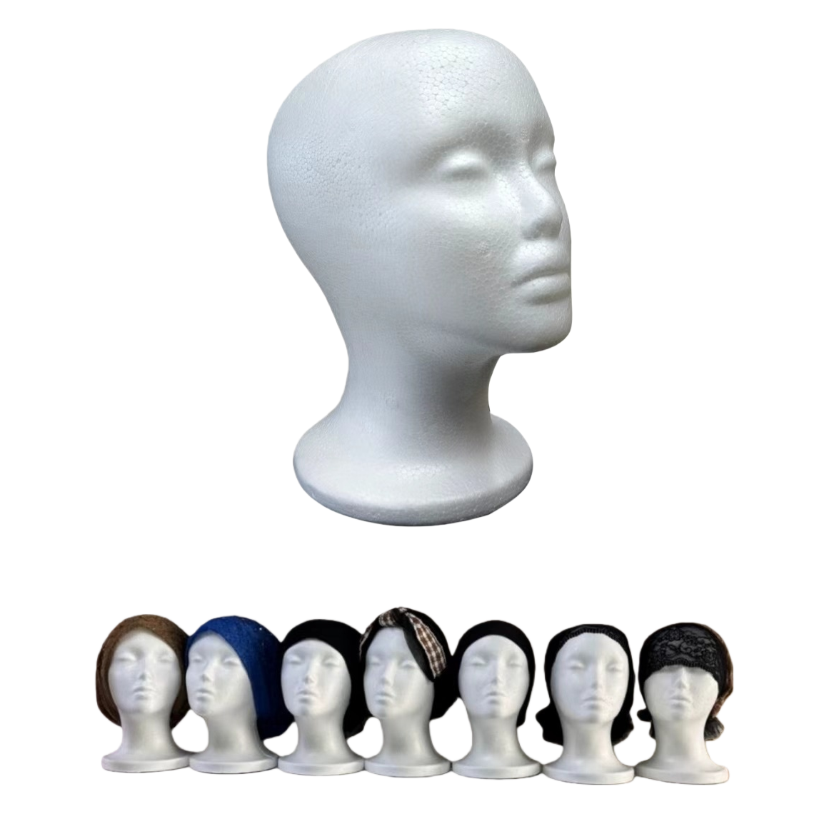 White foam material human head model simulation teaching tool Item Picture