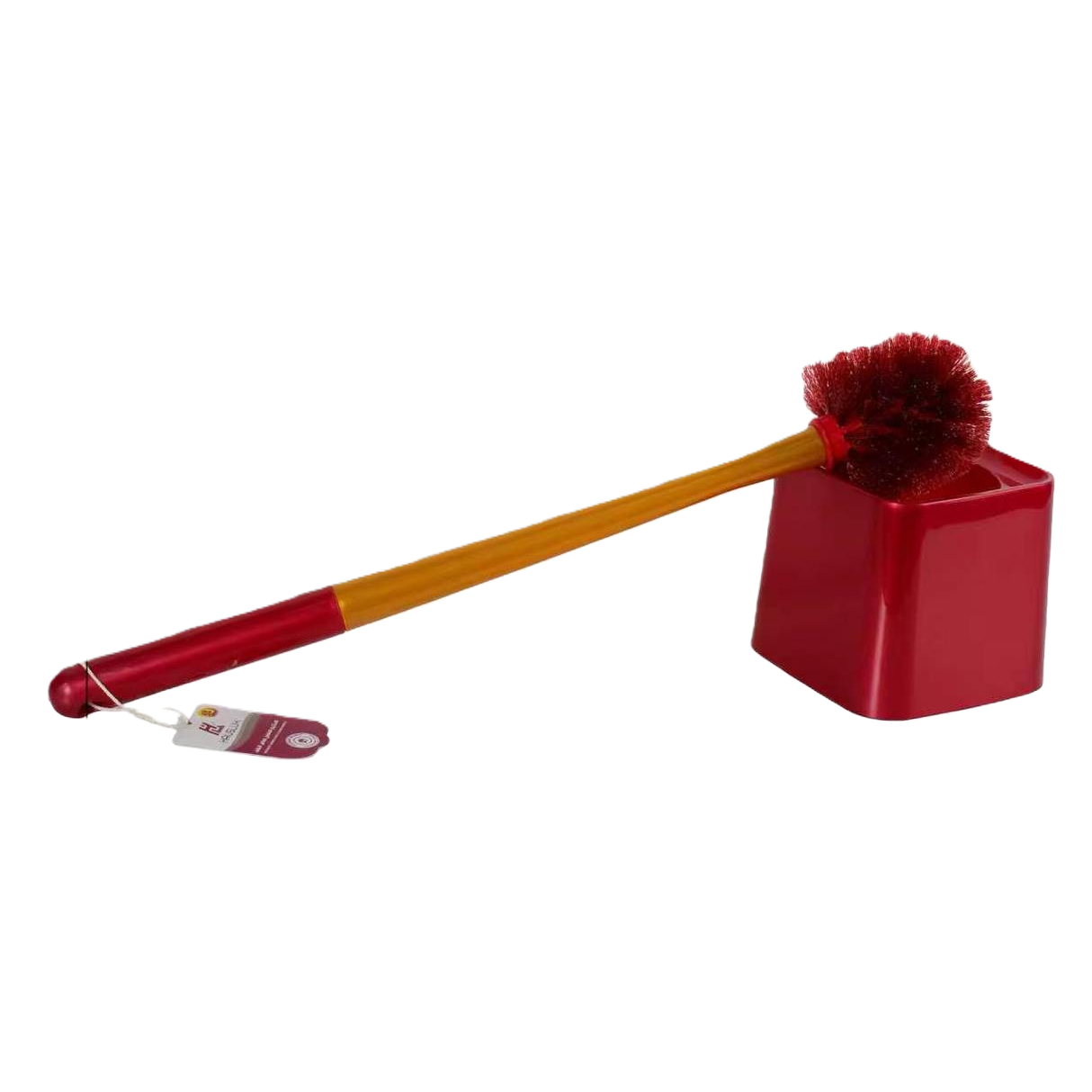 فرشاة مرحاض حمراء سميكة ومرحاض مضاد للجراثيم Item Picture