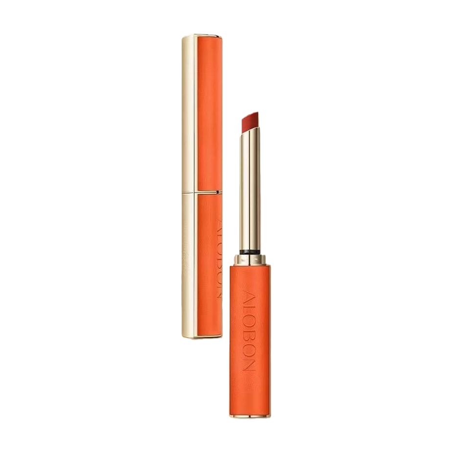 The orange thin-heeled lipstick is moisturizing, color-changing and long-lasting without fading Item Picture