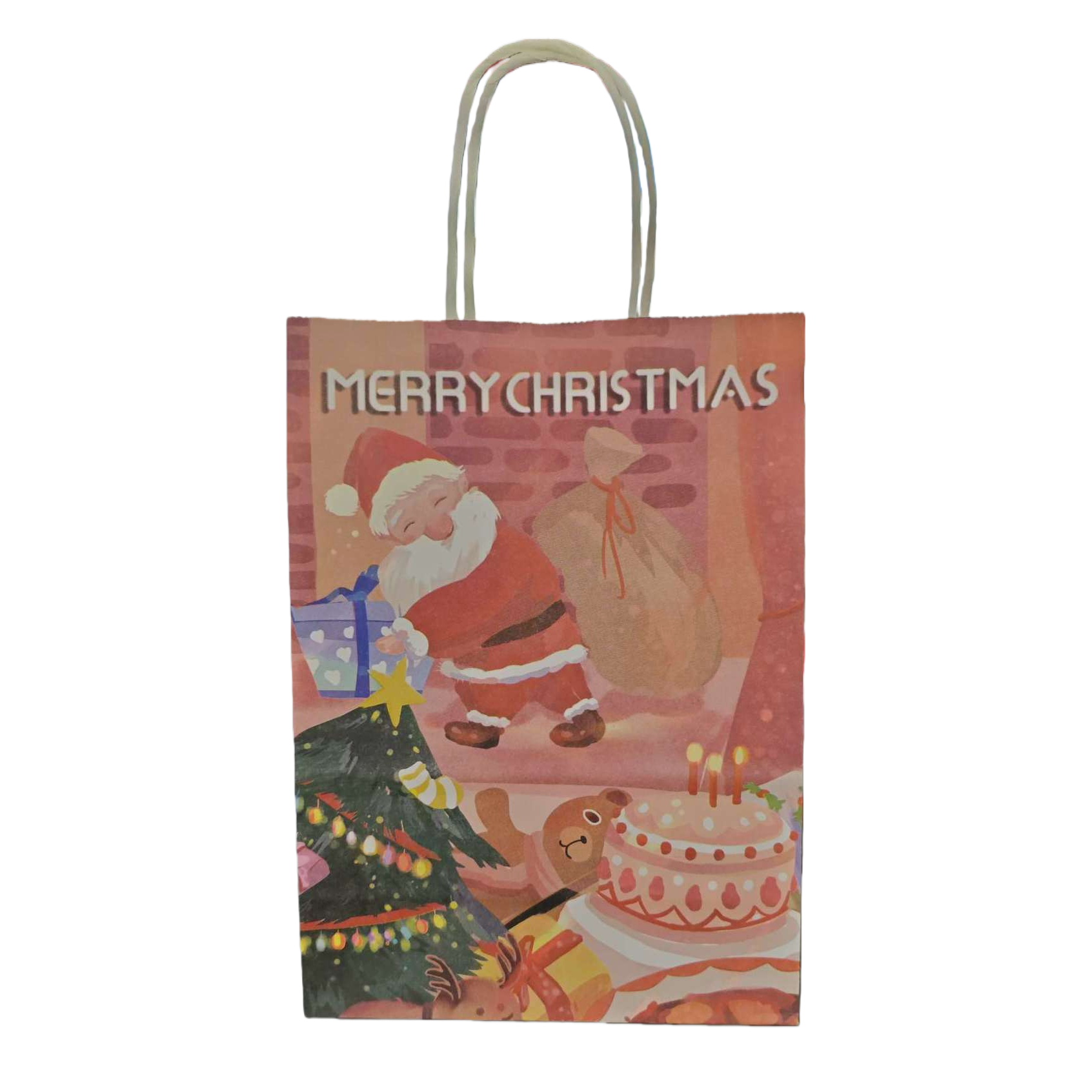 Christmas-themed gift bags are an excellent choice for giving. The exquisite packaging bags are reusable Item Picture