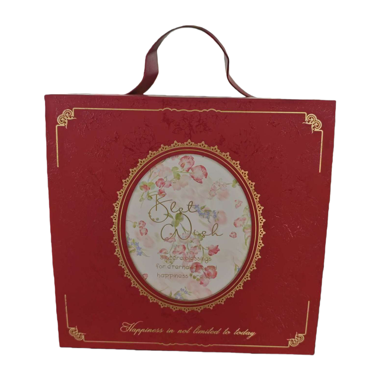 Red gift box, a festive red gift box, an excellent gift. High-end packaging, exquisite gift box Item Picture