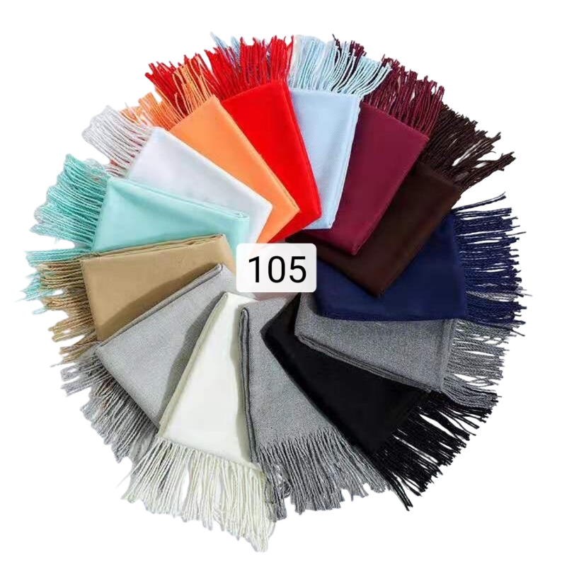 Colorful scarves are fashionable, warm and thick scarves for women Item Picture
