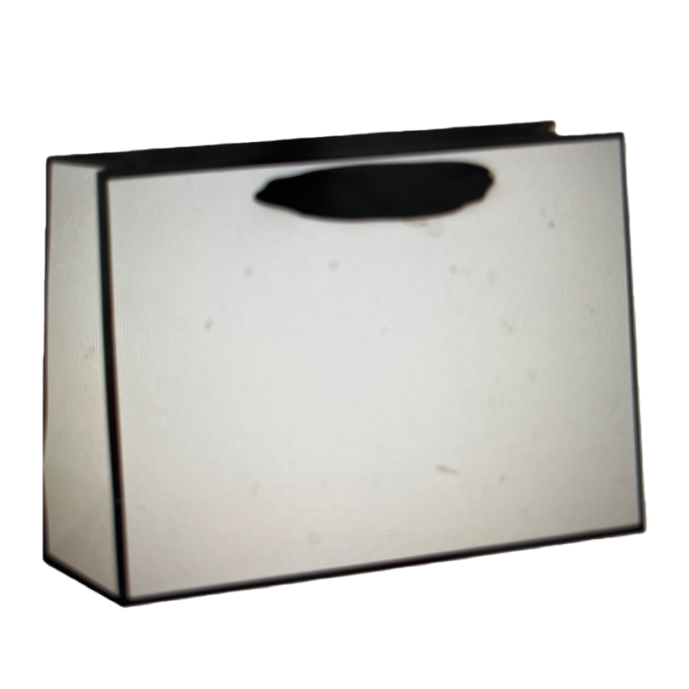 The main body of the white paper bag is simple and the packaging is environmentally friendly and reusable Item Picture