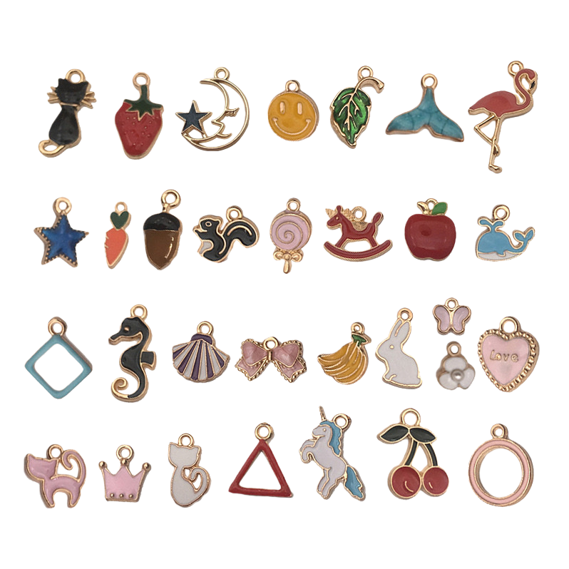 Colorful cartoon pendants, cute pendants, necklaces, daily accessories, girls' gifts Item Picture