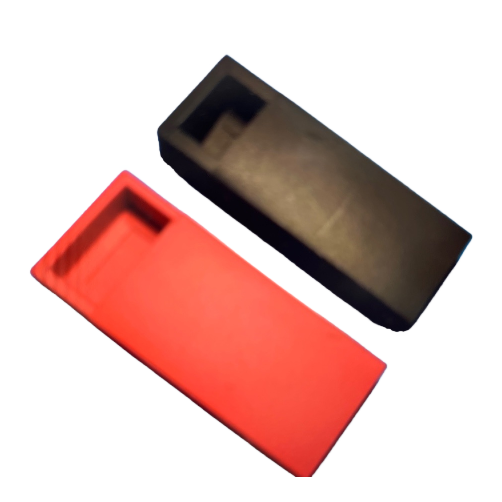 Red and black rectangular gift box, red and black color storage box, fashionable and simple packaging box Item Picture