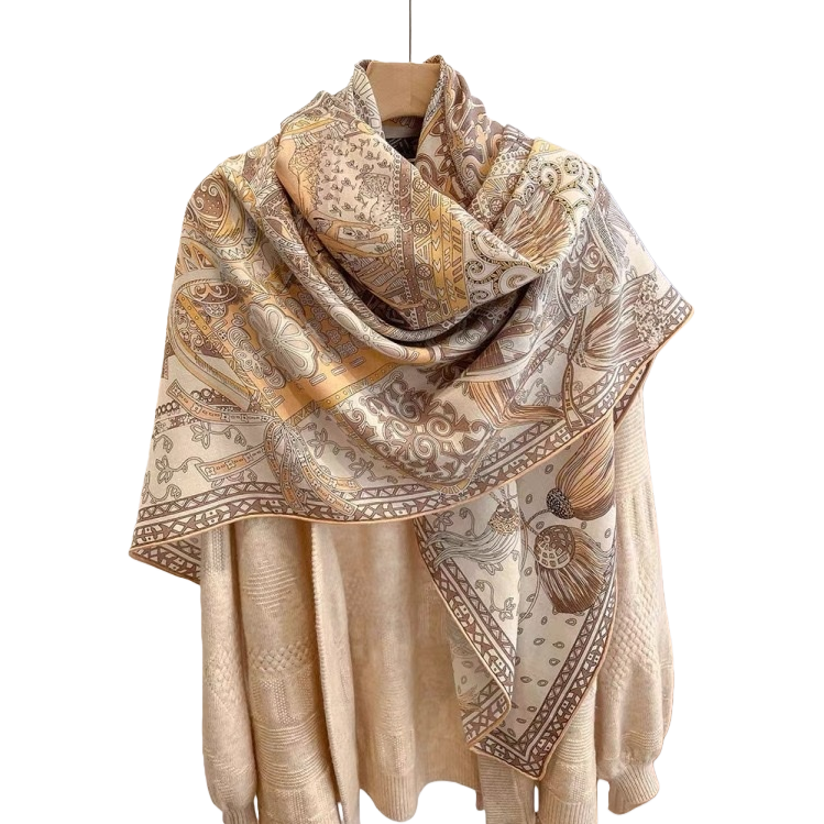 Pañuelo de seda bufanda mujer versión coreana moda caliente largo cuadrado pañuelo primavera otoño nuevo Item Picture