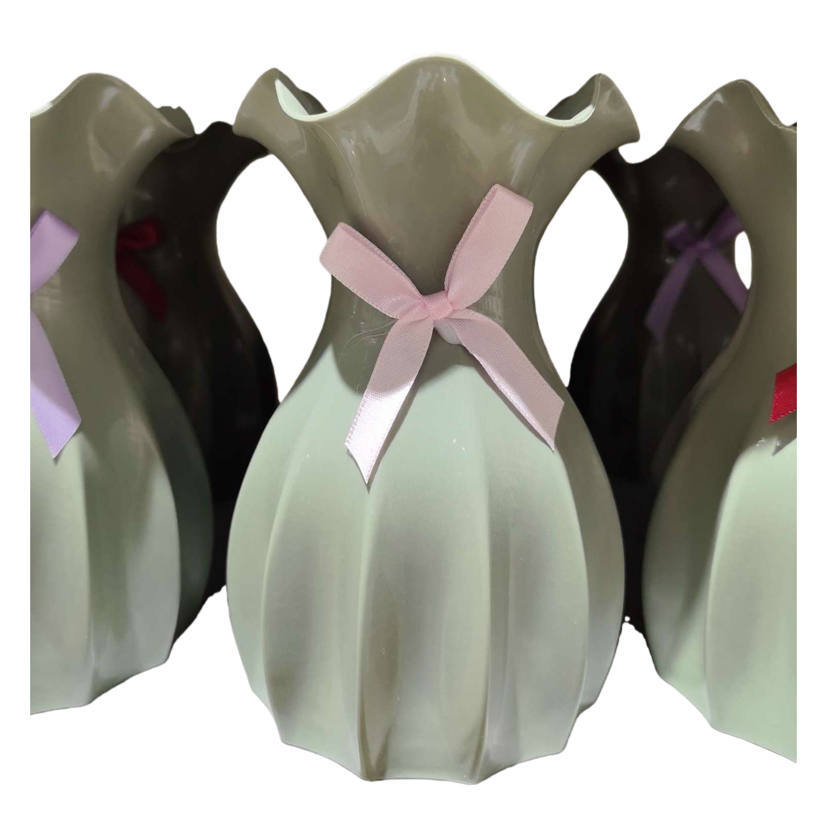 陶瓷花瓶简约北欧风家居装饰摆件客厅卧室花器收纳容器白底实物图