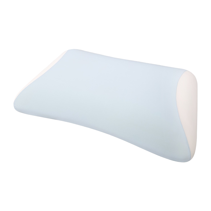 Light blue memory foam pillow, 30cm, breathable and soft, helps with sleep Item Picture