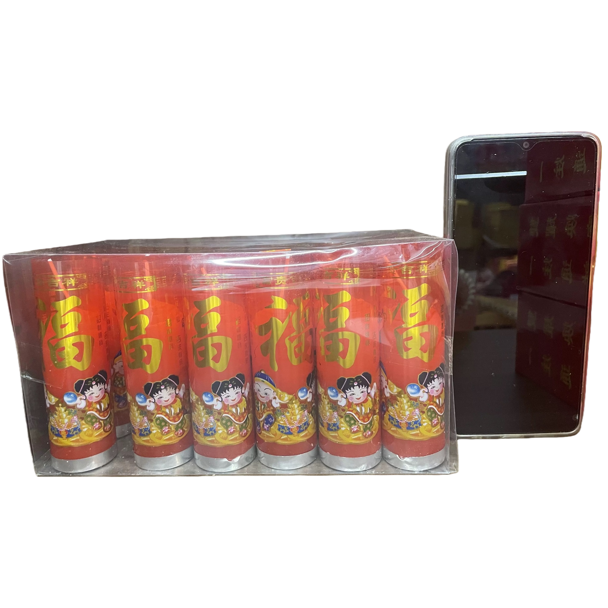 Red "Fu" character-decorated cup, New Year's festive gift, household ceramic cup Item Picture