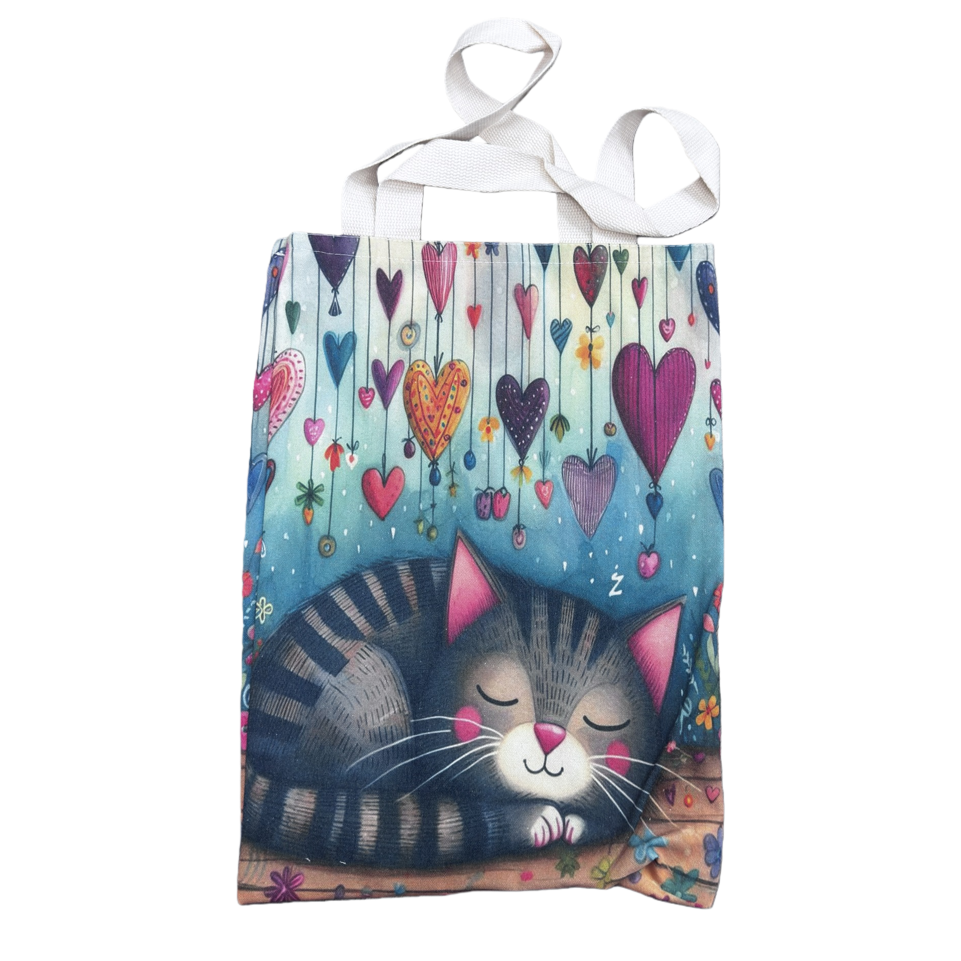 Cartoon-patterned handbags are eco-friendly and reusable packaging bags Item Picture