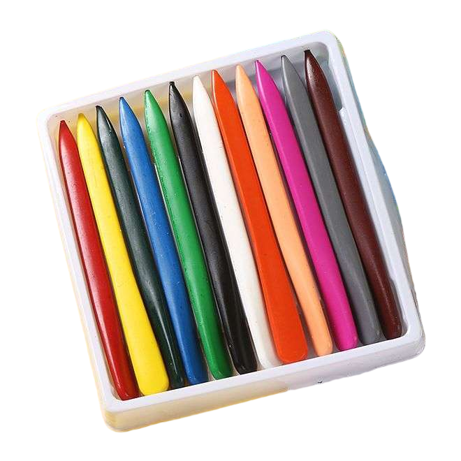 Colored crayon set, crayon box, 12-color washable colored pens for children's drawing Item Picture