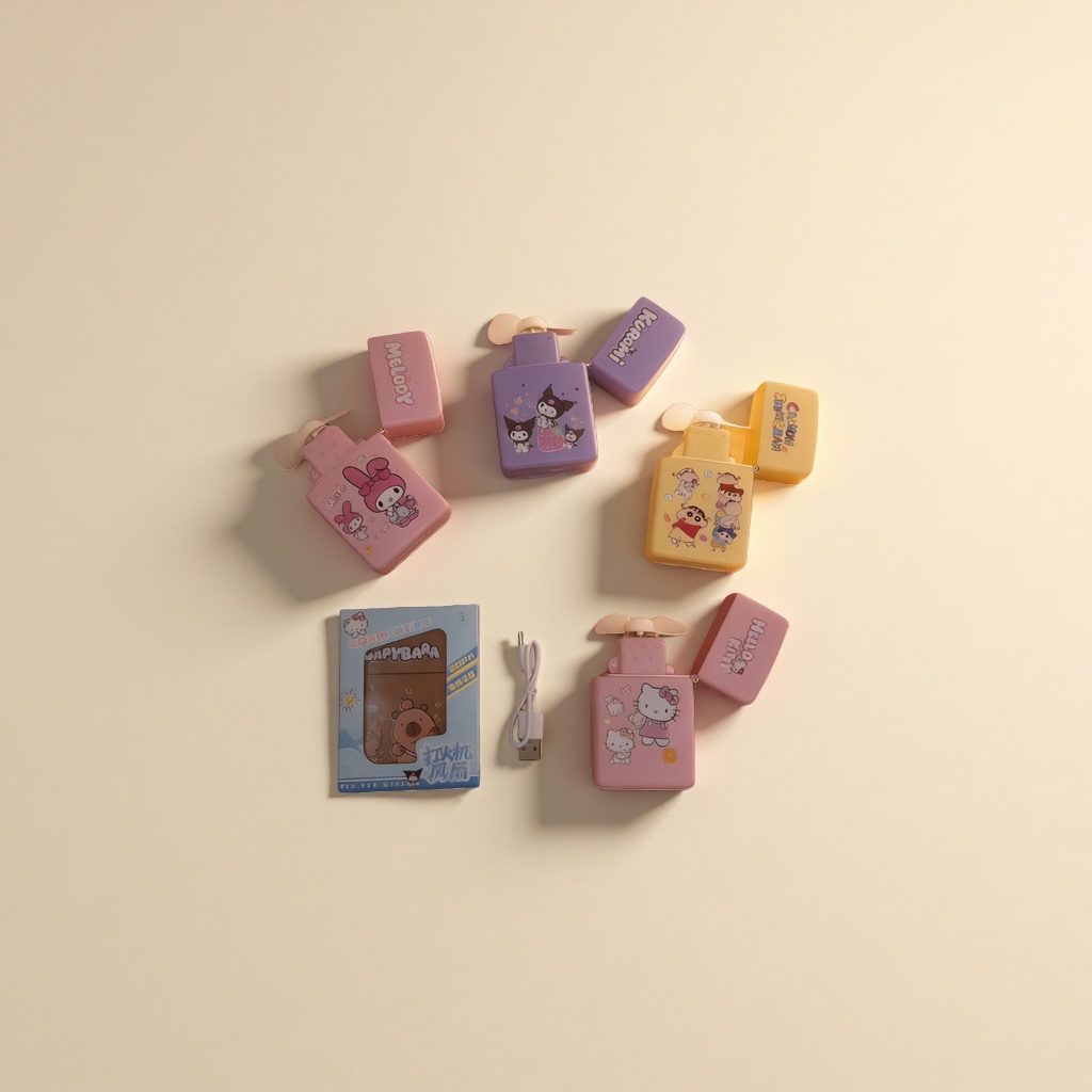 Cute cartoon-shaped mini fan, portable small fan, a cool and cooling summer wonder Application Scenario