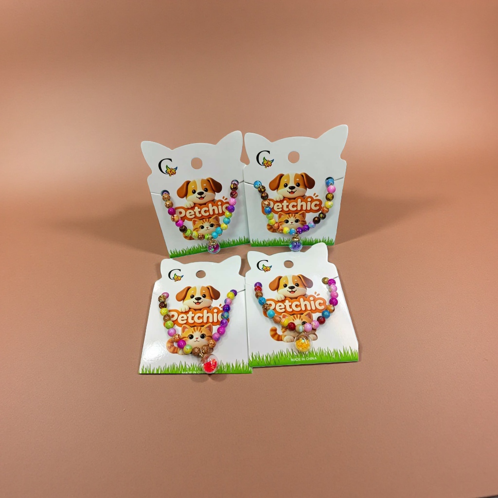 Colorful bead bracelet pet-themed packaging card Application Scenario