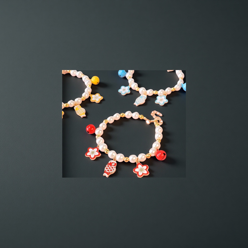 A fashionable and simple women's pearl bracelet with a collarbone chain for daily wear Specification image