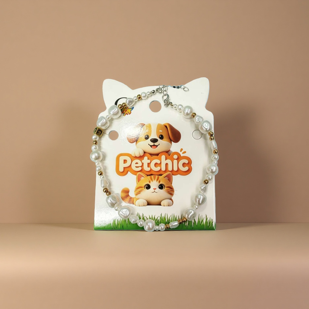 Pearl necklace, pet accessory packaging card, exquisite gift box for your girlfriend details Picture