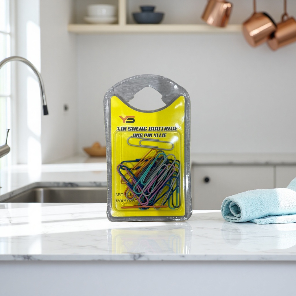 Color paper clips + paper clip packaging box 133459295 details Picture