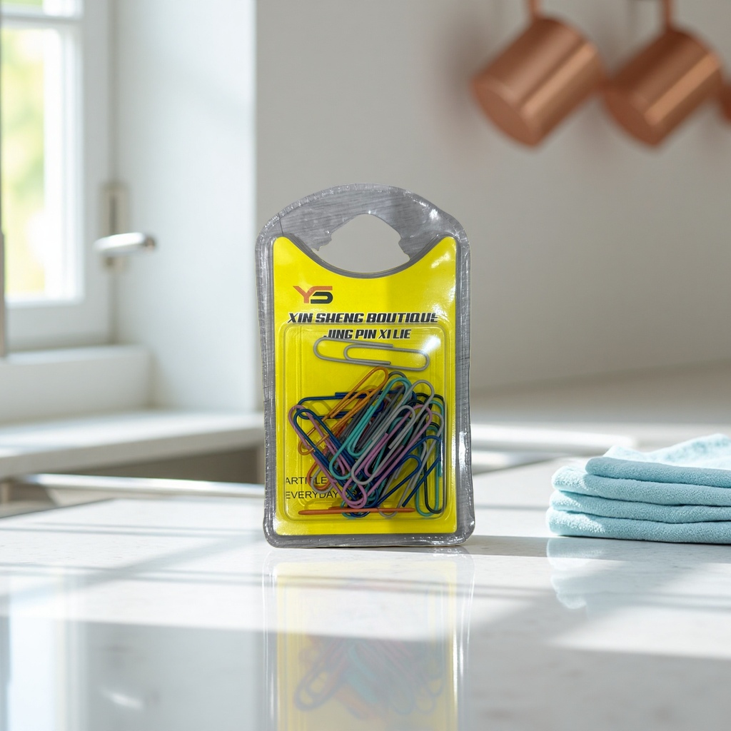 Color paper clips + paper clip packaging box 133459295 Specification image