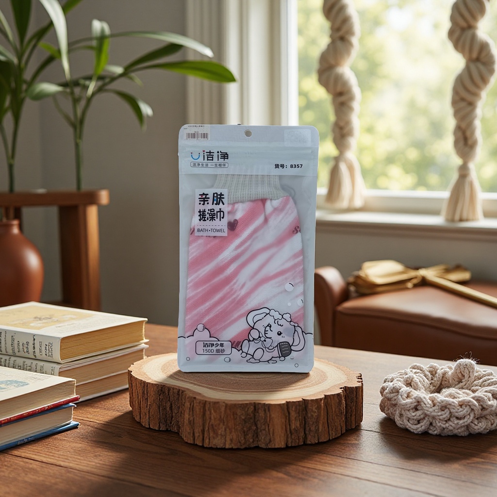 Skin-friendly bath towel + bath towel details Picture