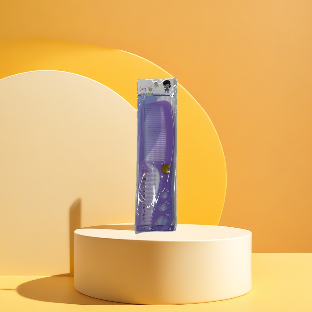Purple crystal comb, a hair-combing tool in the shape of a comb, a beauty and hair care wonder Application Scenario