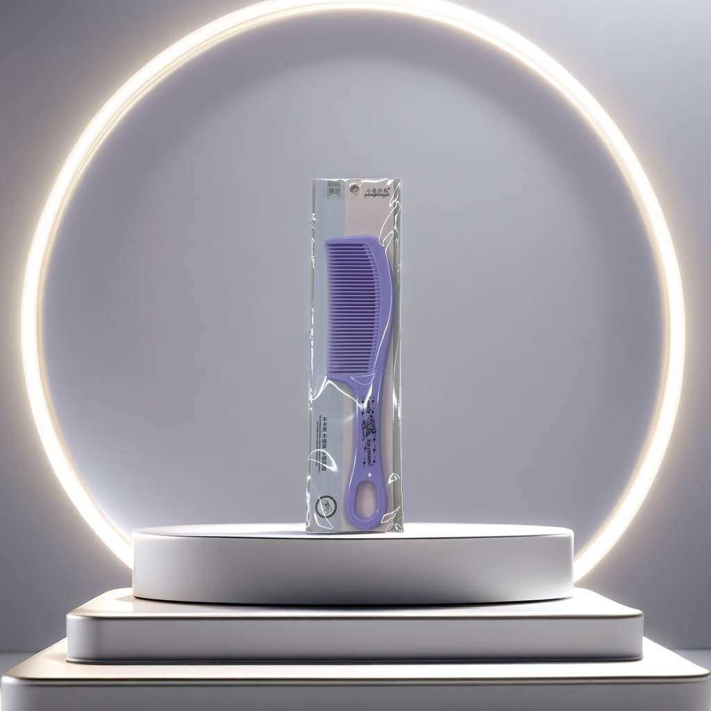 Purple crystal comb set, home beauty comb, hair care comb, anti-static comb Specification image